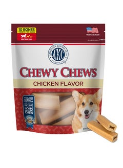 Pet Brands American Kennel Club Chewy Chews Small Breed Long-Lasting Chicken Flavor Dog Chews, Naturally Flavored, Helps Remove Tartar, 10 Count  - Image 1