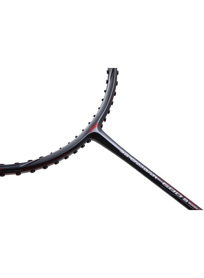 Li-Ning مضرب بادل لي-نينغ للبالغين غير محدد 3D كاليبر بوست 600ب - أحمر/رمادي، S2 - Image 1