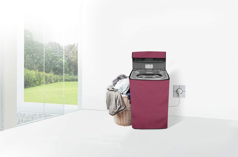 Wings Star Top Load Washing Machine Cover for LG 6.5 KG Fully-Automatic Top Loading T65SPSF2Z, Maroon - Image 2