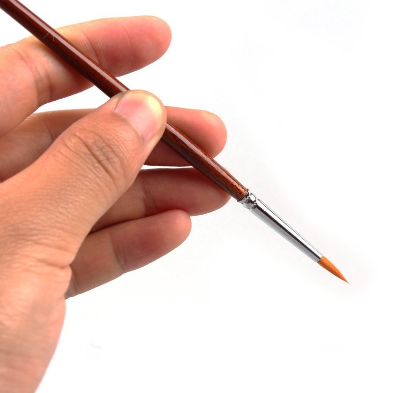 Artbrush Tower مجموعة فرشاة الطلاء بتفاصيل دقيقة - 7 قطع فرش صغيرة للرسم بالألوان المائية، الرسم بالأكريليك، النماذج، مجموعات الطائرات - Image 4
