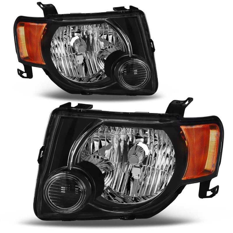 telpo Headlight Assembly Compatible With 2008 2009 2010 2011 2012 08 09 10 11 12 Ford Escape Driver Side And Passenger Side