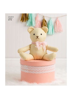 Simplicity 8716 Animals Stuffed Bear, Cat, And Dog Sewing Patterns By Elaine Heigl Designs, One Size Only  - Image 2