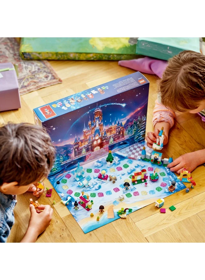LEGO Disney Princess Advent Calendar 2024, Christmas Countdown Building Toy Set For 5 Plus Year Old Girls & Boys, With 24 Surprises Including 5 Micro-Doll Character Figures, Gift Idea For Kids (253 Pieces) 43253