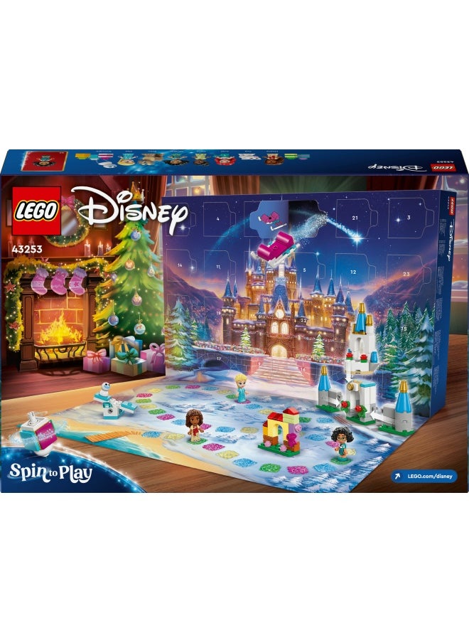 LEGO - Disney Princess Advent Calendar 2024, Christmas Countdown Building Toy Set For 5 Plus Year Old Girls & Boys, With 24 Surprises Including 5 Micro-Doll Character Figures, Gift Idea For Kids (253 Pieces) 43253 - Image 1