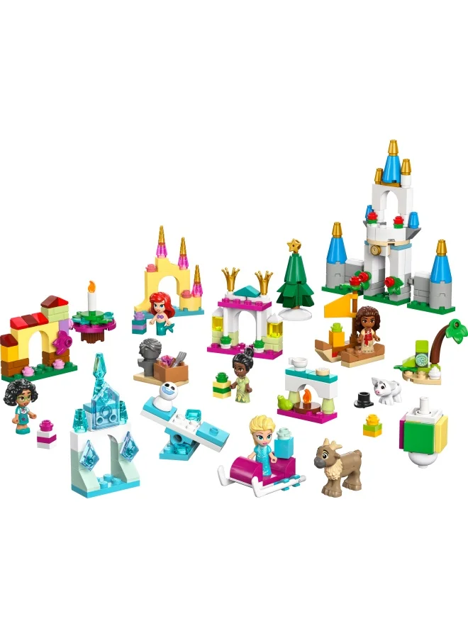 LEGO Disney Princess Advent Calendar 2024, Christmas Countdown Building Toy Set For 5 Plus Year Old Girls & Boys, With 24 Surprises Including 5 Micro-Doll Character Figures, Gift Idea For Kids (253 Pieces) 43253