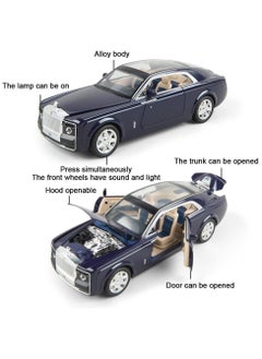 Swift 1:24 Rolls-Royce Sweptail Toy Car Alloy Diecast Collectible Model Car for Kids Gift, Pull Back Toy Car with Sound and Light, Classic Double Door, Car Logo Can be Folded,  Navy Blue  - Image 3