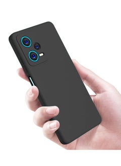 بورتوني غطاء Redmi Note 12 Pro 5G غطاء خلفي ناعم من مادة TPU مرن وناعم من السيليكون غير لامع مع حماية الكاميرا لهاتف Xiaomi Redmi Note 12 Pro 5G  - Image 3