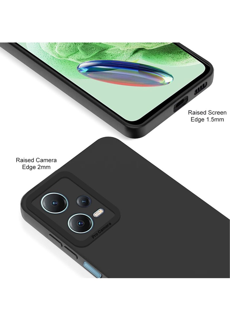 بورتوني غطاء Redmi Note 12 Pro 5G غطاء خلفي ناعم من مادة TPU مرن وناعم من السيليكون غير لامع مع حماية الكاميرا لهاتف Xiaomi Redmi Note 12 Pro 5G  - Image 5