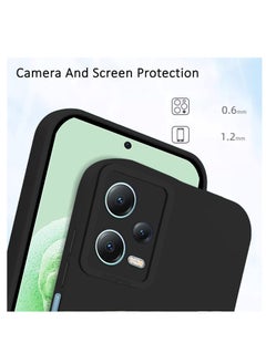 بورتوني غطاء Redmi Note 12 Pro 5G غطاء خلفي ناعم من مادة TPU مرن وناعم من السيليكون غير لامع مع حماية الكاميرا لهاتف Xiaomi Redmi Note 12 Pro 5G  - Image 4