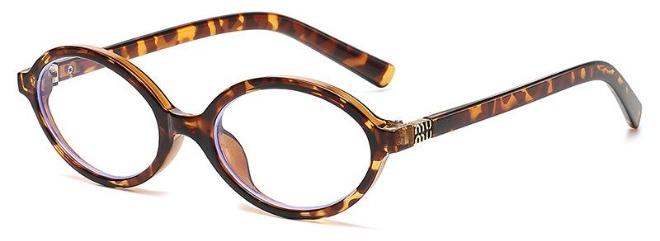 Women's Blue Light Blocking Glasses Blue Light Filter Computer Reading Gaming TV Phones Eyeglasses Fashion Anti Eyestrain Headache Eyewear Leopard Pattern Retro Oval Glasses Frame - Image 1