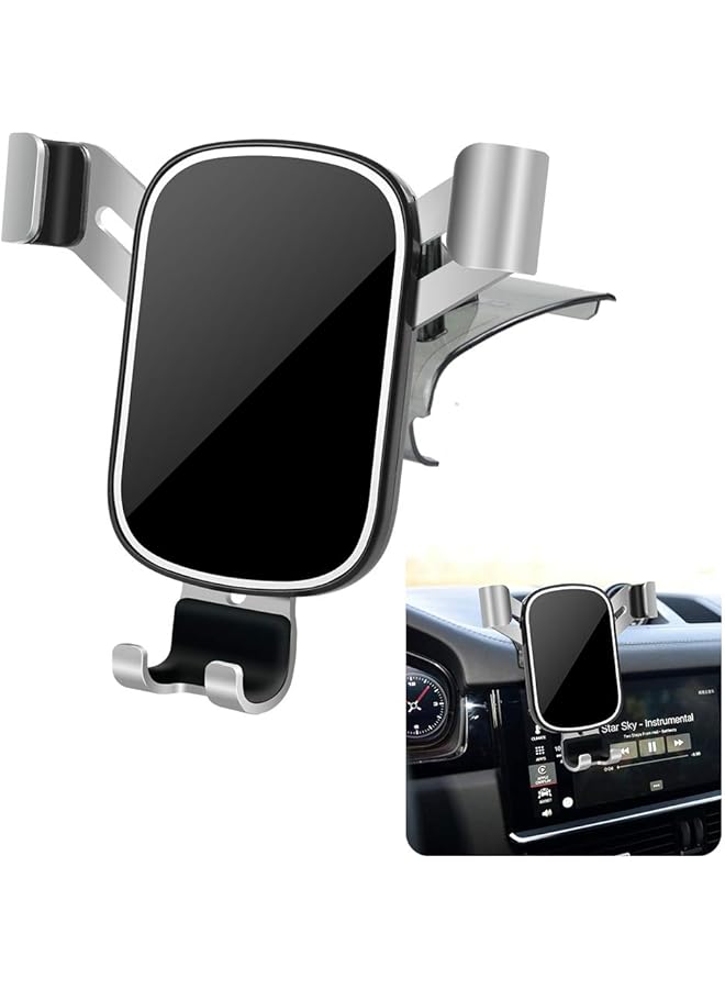 Lunqin Car Phone Holder For Porsche Macan 2015 2025 And Porsche Cayenne 2019 2023 Suv Auto Interior Accessories Cell Phones Mount Cellphone Mobile Cradle Charging Navigation Gps Bracket Vent Accessory