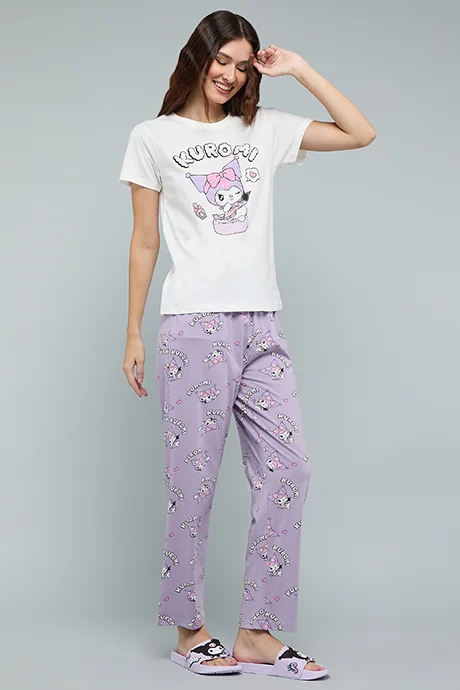 R&b Kuromi Print Pyjama Set