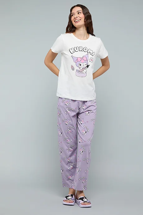 R&b Kuromi Print Pyjama Set