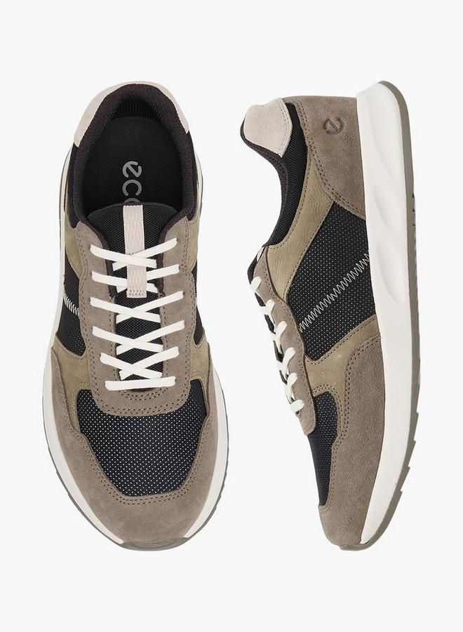 ECCO Men Colourblock Lace-Up Ankle Sneakers - Image 1