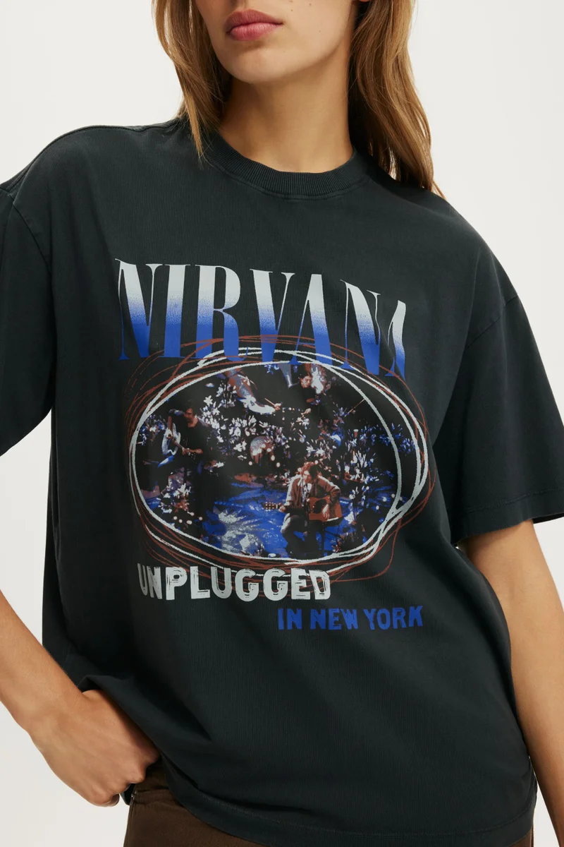 Cotton On  The Lcn Music Boxy Graphic Tee for Women | Best Price UAE