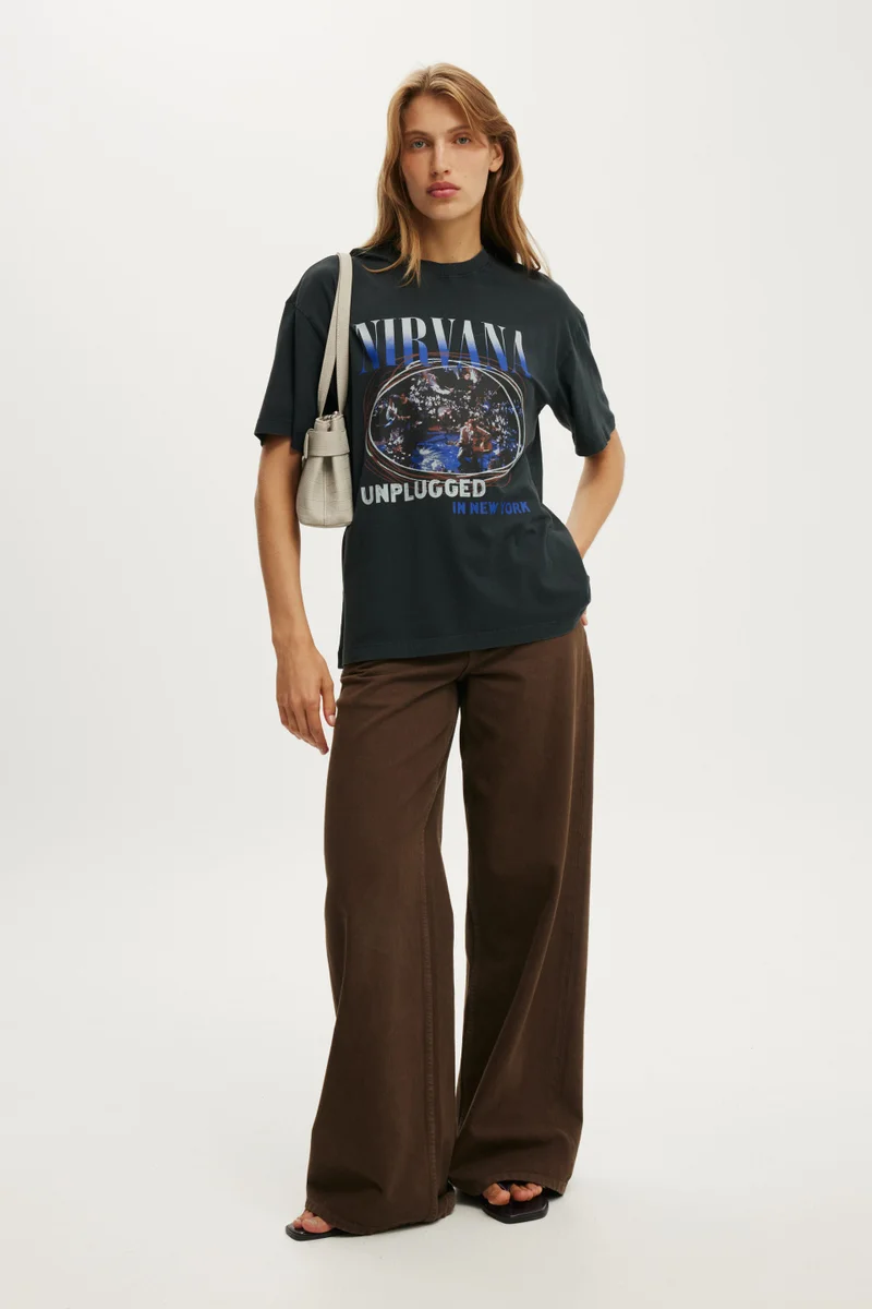 Cotton On  The Lcn Music Boxy Graphic Tee for Women | Best Price UAE