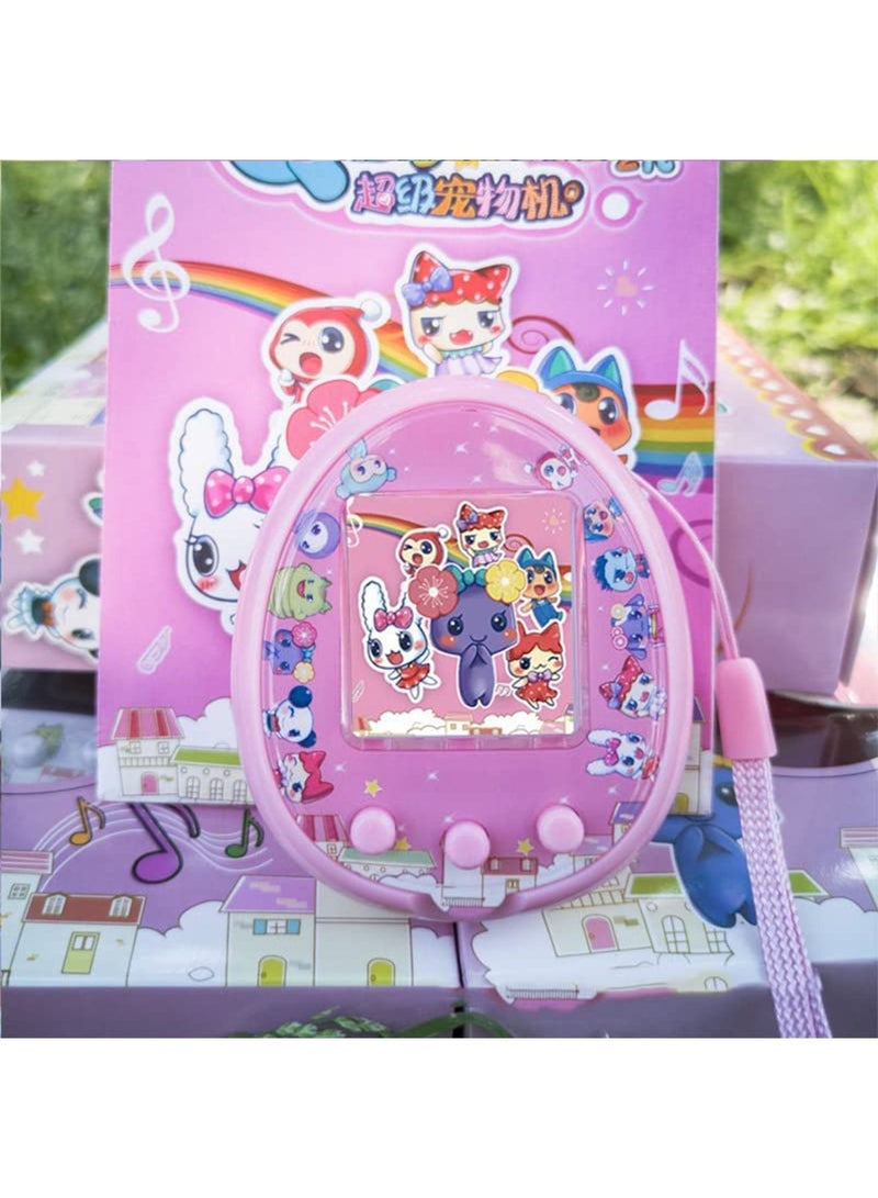 GT-Wheel 12 Pets in One Virtual Animal Pet Cyber Pet Toy Retro Funny, Feed, Care, Nurture-Virtual Pet,90s Toy (Pink)  - Image 1