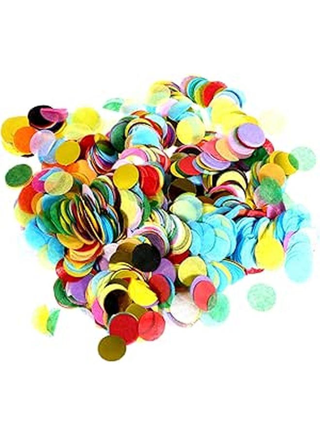 Mixed Color Paper Confetti Circles 100g for Birthday Wedding Party Decoration - Image 1