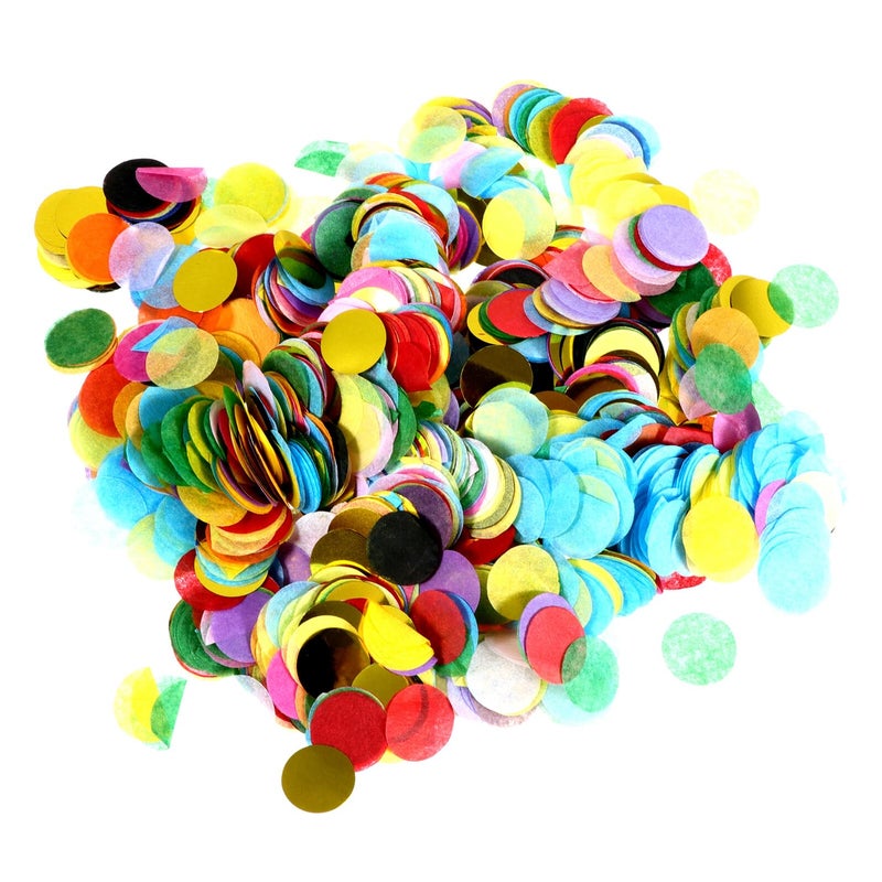 Mixed Color Paper Confetti Circles 100g for Birthday Wedding Party Decoration - Image 2