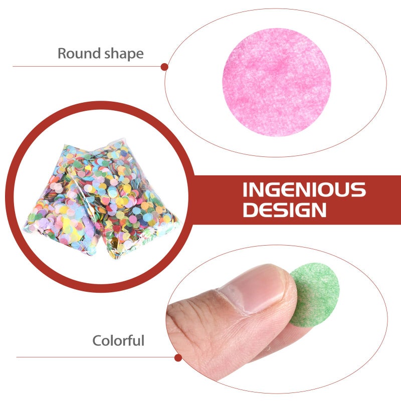 Mixed Color Paper Confetti Circles 100g for Birthday Wedding Party Decoration - Image 4