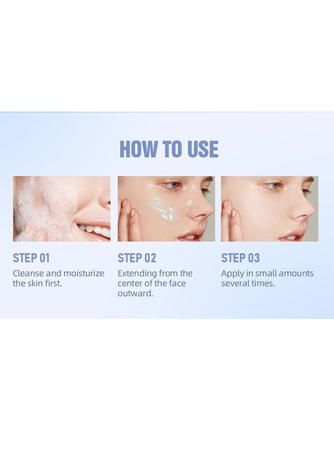 كيو آي بست - Power Grip Primer Gel-Pore Primer Pre Makeup Gel ، Power Grip Primer ، كريم كونسيلر عزل Pore Shrink Cream Invisible Pore ، لون بشرة متساوي ترطيب دائم لجميع البشرة (# 02) - Image 1