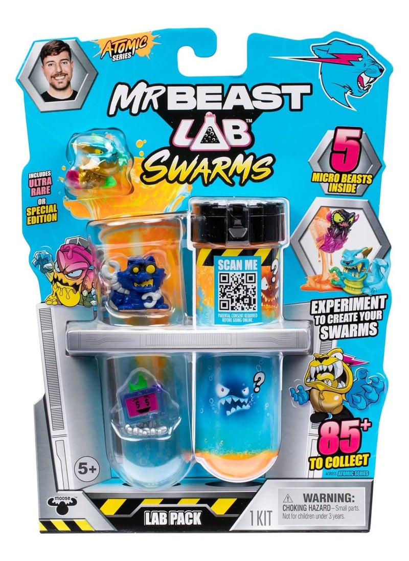 MrBeast Lab MrBeast Lab Swarms S2 Lab 5Pk | Mystery Micro Beasts Await! Shake, Reveal & Collect All 85+ Unique Creatures  - Image 1