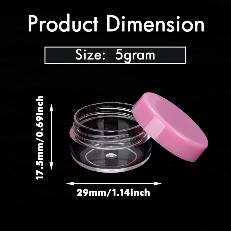 GOLACKY 50 Count Mini Sample Jars with Lids, Tiny Empty Lip Balm Containers, Makeup Travel Containers with Labels, Mini Disposable Spatulas - Image 3