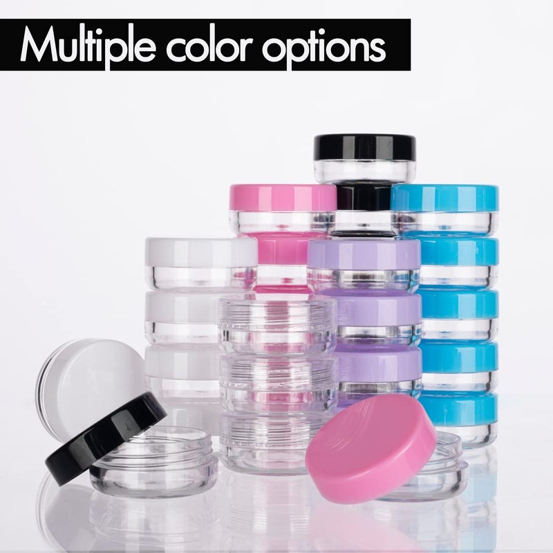 GOLACKY 50 Count Mini Sample Jars with Lids, Tiny Empty Lip Balm Containers, Makeup Travel Containers with Labels, Mini Disposable Spatulas - Image 5