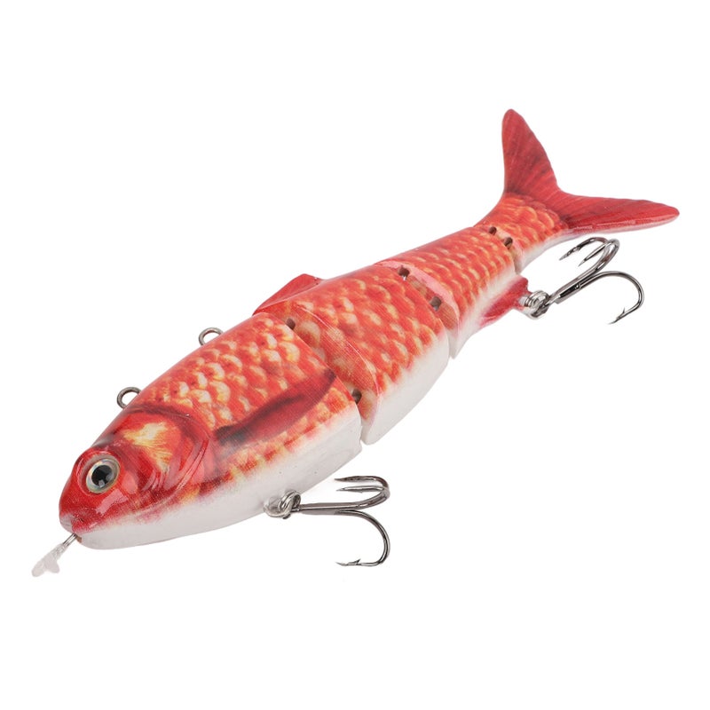 Electric Fishing Lure: USB Rechargeable, Multi Jointed Robotic Swimming Lure - Realistic Swimming Action, LED Light Swimbait for Freshwater Fishing Enthusiasts - Image 4