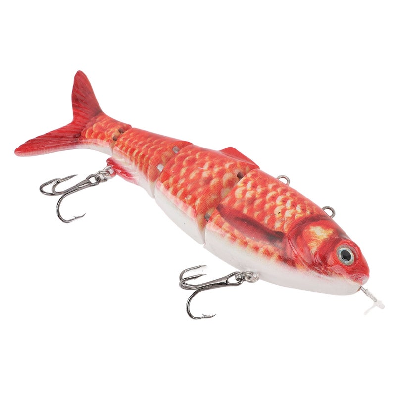 Electric Fishing Lure: USB Rechargeable, Multi Jointed Robotic Swimming Lure - Realistic Swimming Action, LED Light Swimbait for Freshwater Fishing Enthusiasts - Image 3
