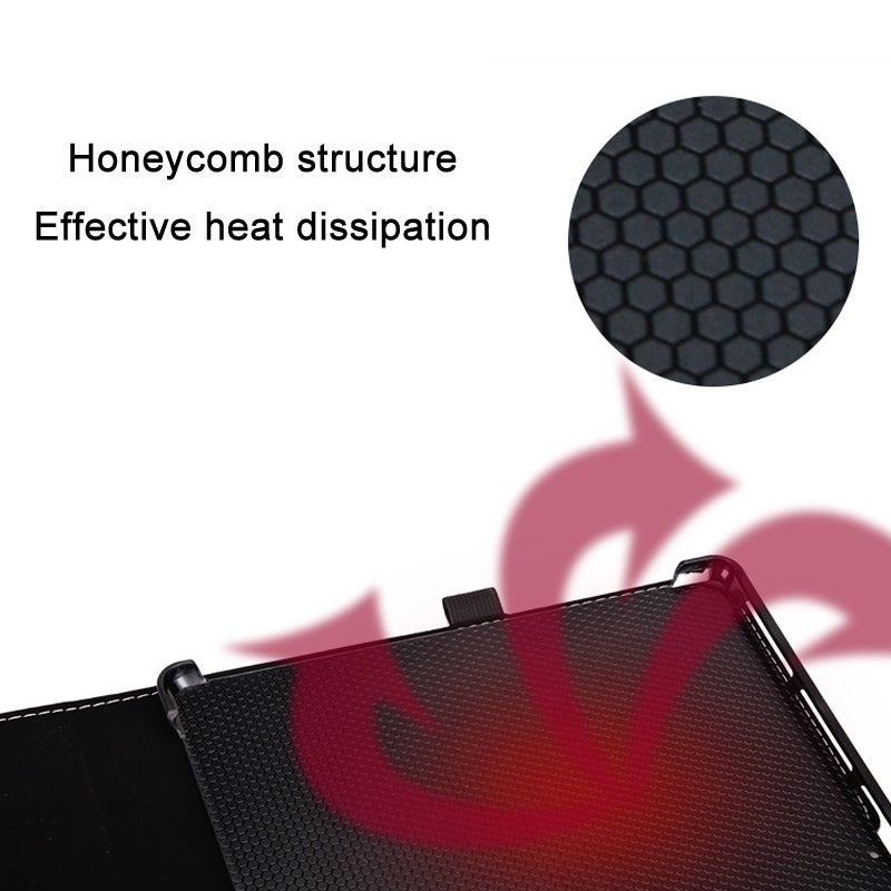 إيروريكس جراب حماية شامل لجهاز مايكروسوفت سيرفس برو 8، اللون: أحمر نبيذي، مع حزمة طاقة - Image 3