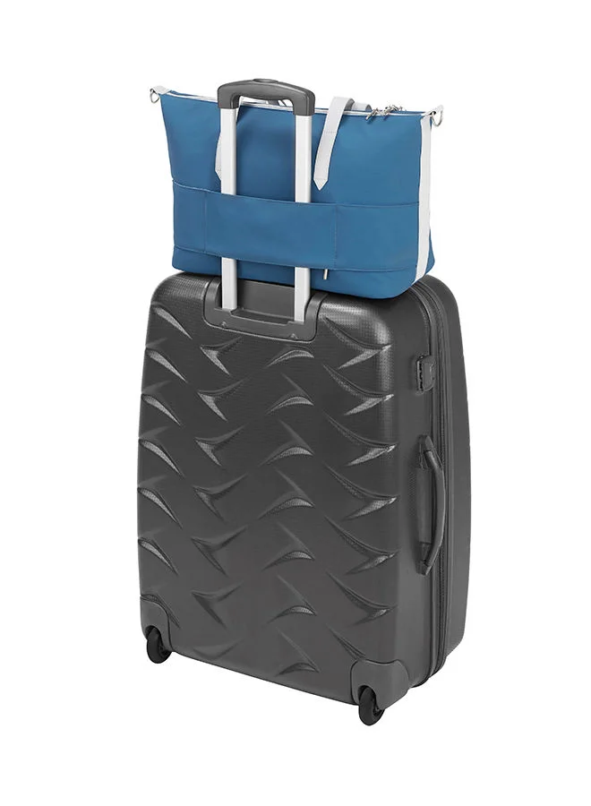 بيبي موف Changing Bag Le Champ Elysees In Mineral Blue, Stylish Design, Spacious Interior, Insulated Bottle Holder, Adjustable Straps, Suitable For 0 Month And Above