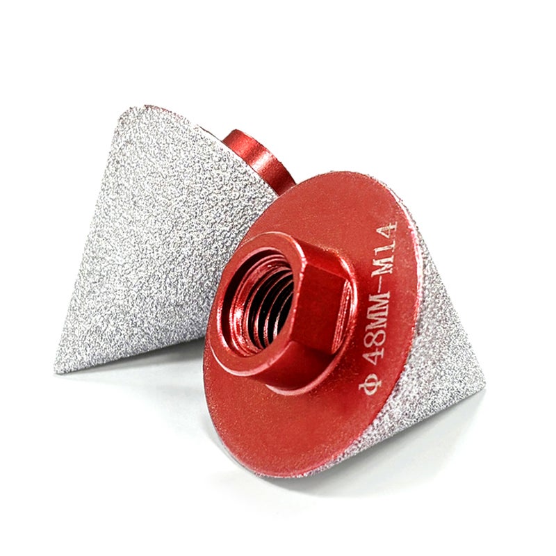Diamond Grit Chamfer Brazed Chamfering Tool Milling Bit Tile Marble Granite Hole Drilling Enlarging Beveling Stone Polishing Accessory for Hand Drills and Angle Grinders - Image 4