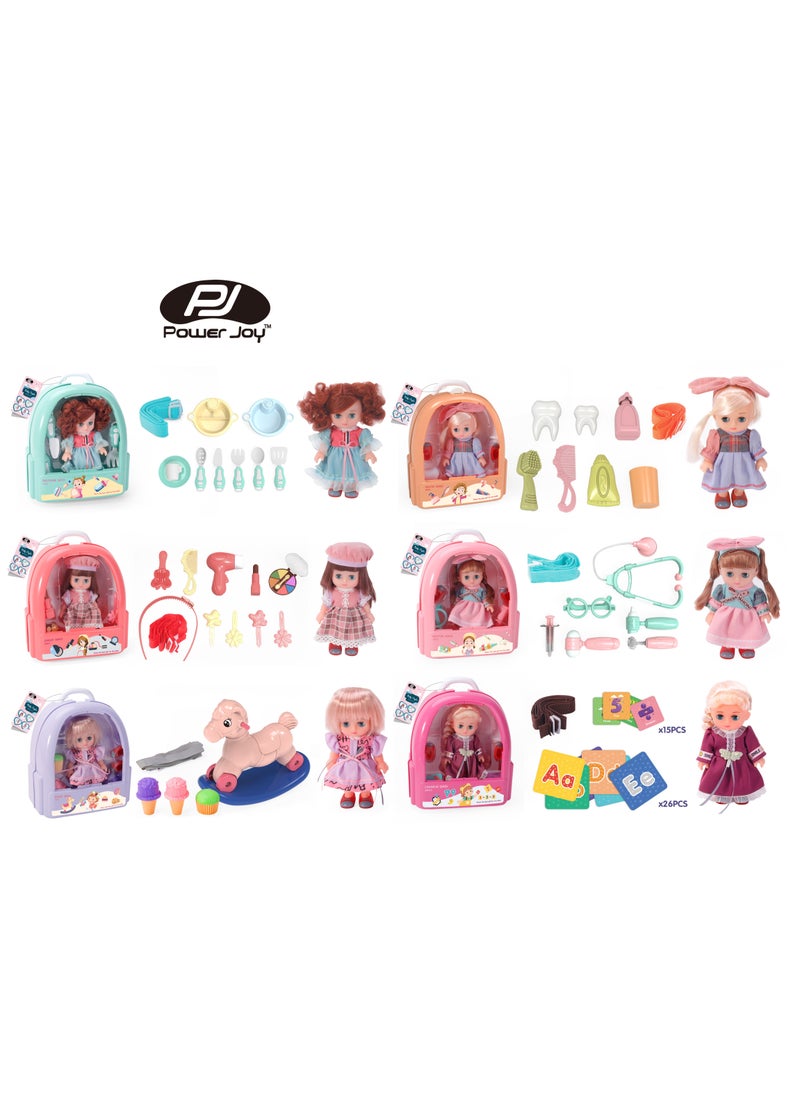 Power Joy Power Joy Baby Cayla Back Pack Set 7.5-Inches, Assorted 1 Piece (Style & Color May Vary) | Pretend Play | Fashion Doll | Role Playing Doll | Perfect for Kids and Toddlers  - Image 2
