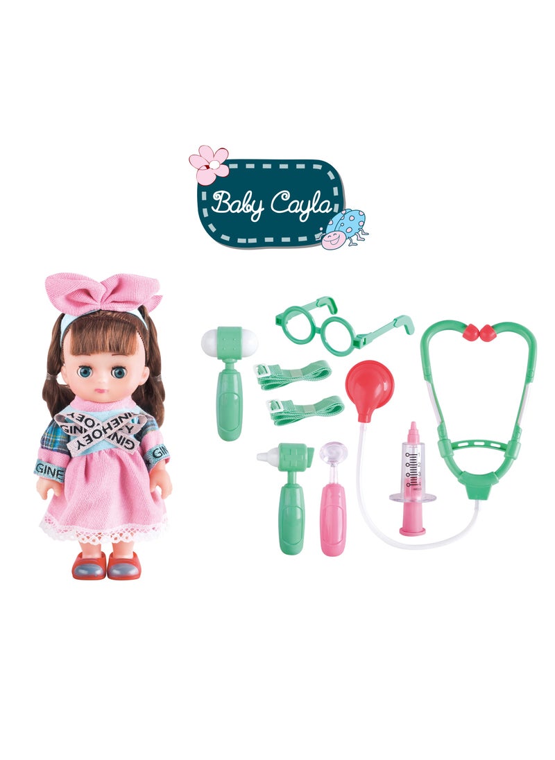 Power Joy Power Joy Baby Cayla Back Pack Set 7.5-Inches, Assorted 1 Piece (Style & Color May Vary) | Pretend Play | Fashion Doll | Role Playing Doll | Perfect for Kids and Toddlers  - Image 3