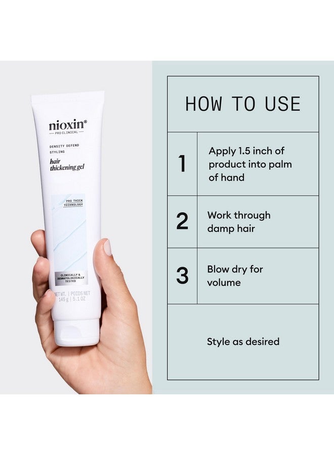 Nioxin Density Defend Hair Thickening Gel - Thickening Gel For Volumizing Hair, 5.1 oz (Packaging May Vary) - Image 5