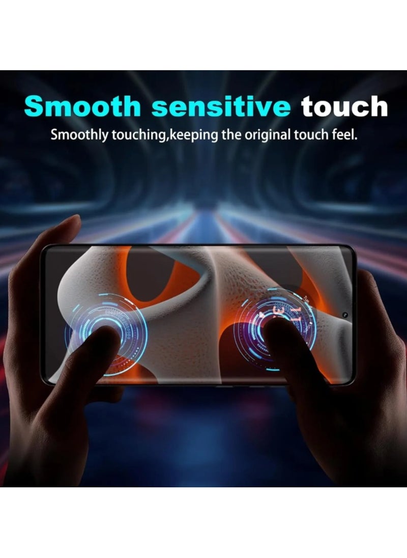 Generic - 2 pack screen protector for Moto Edge 50 Pro [support fingerprint unlock], High definition transparent anti-scratch, no bubbles, easy to install - Image 1