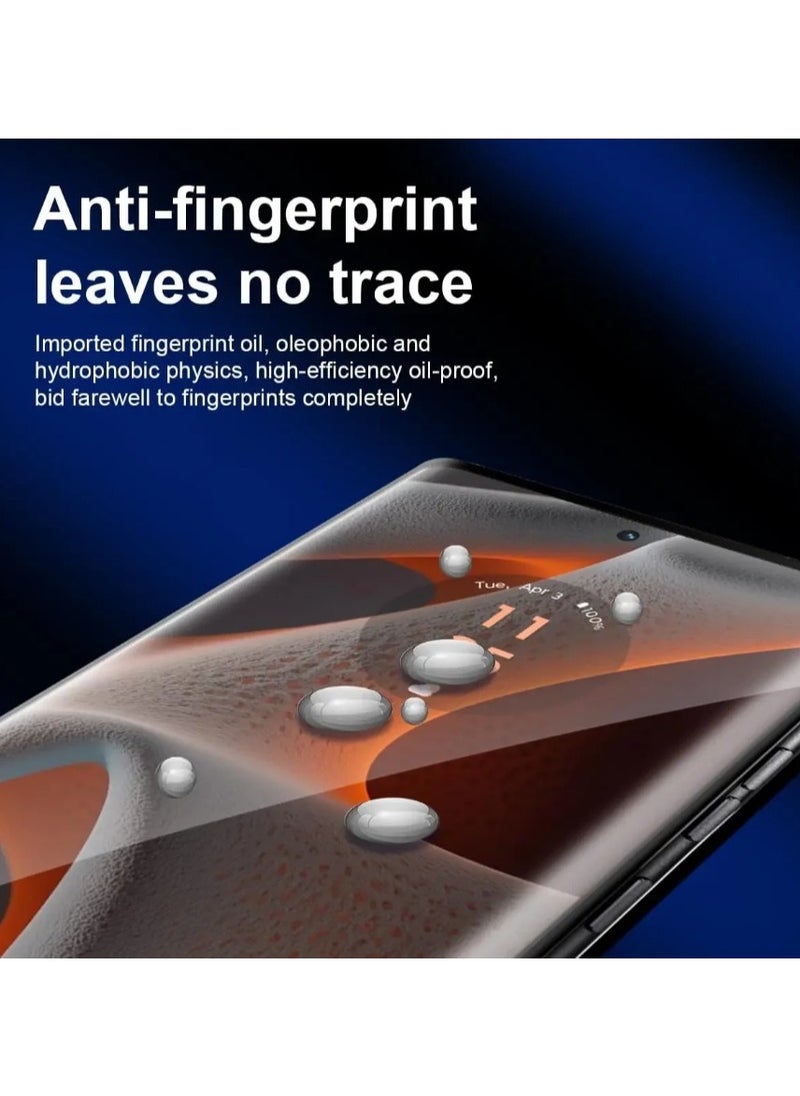Generic - 2 pack screen protector for Moto Edge 50 Pro [support fingerprint unlock], High definition transparent anti-scratch, no bubbles, easy to install - Image 1