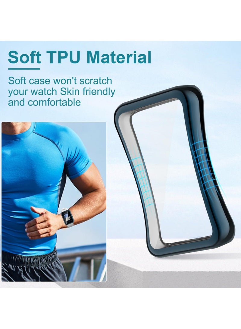 Captaintech 4 Pack Watch Screen Protector Compatible with Samsung Galaxy Fit 3 SM-R390 Cases, Soft TPU Face Cover Scratch Resistant Full Protective Bumper Set Ultra-Thin Smartwatch Accessories - Image 4