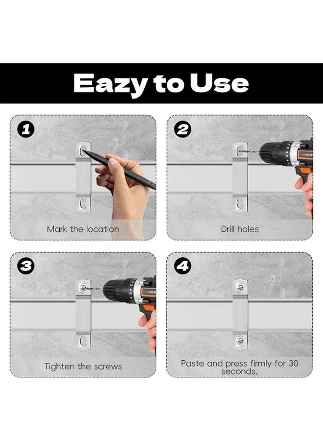 8PCS 304 Stainless Steel Heavy Duty Pipe Clamps Corrosion Resistant For Plumbing HVAC DIY - Image 4