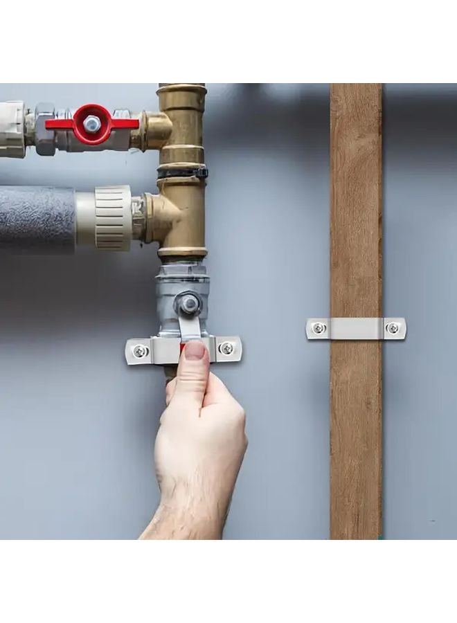 8PCS 304 Stainless Steel Heavy Duty Pipe Clamps Corrosion Resistant For Plumbing HVAC DIY - Image 5