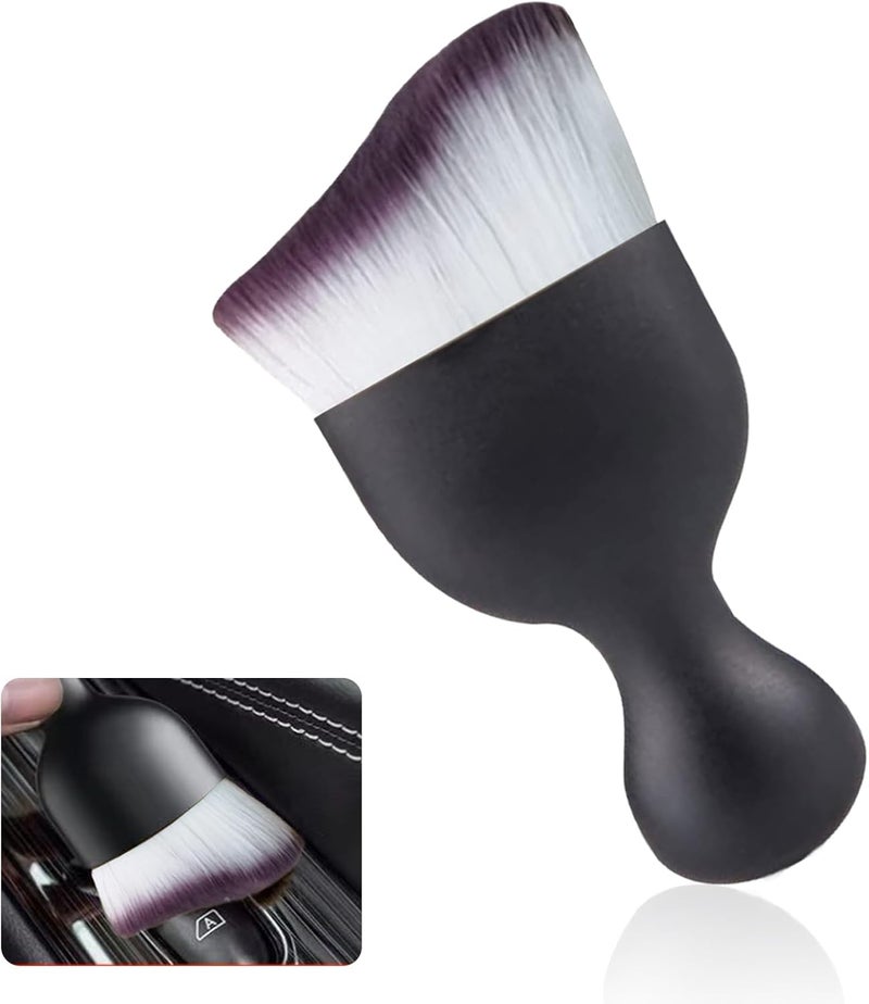 NGHEY 1 PC Car Interior Dust Brush, Auto Scratch Free Detailing Brush, Soft Car Interior Cleaning Brush Auto Accessories for Automotive Dashboard, Air Conditioner Vents, Computer (Purple) - Image 1