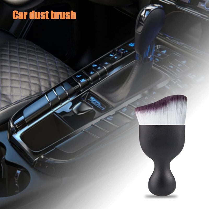 NGHEY 1 PC Car Interior Dust Brush, Auto Scratch Free Detailing Brush, Soft Car Interior Cleaning Brush Auto Accessories for Automotive Dashboard, Air Conditioner Vents, Computer (Purple) - Image 4