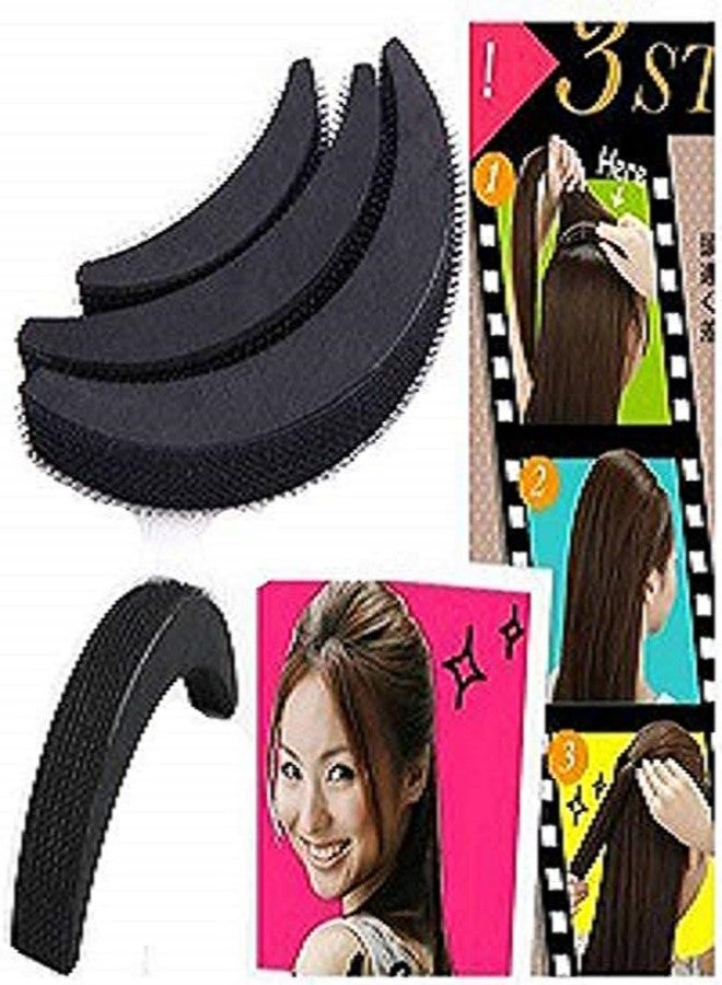 PALMATE Combo Set of 3 Banana Puff Makers and 2 Side Combs - Hair Styling Tools for Puff Hairstyles, Hair Volume, and Everyday Styling - Easy to Use, Lightweight & Reusable for Women and Girls - Image 4