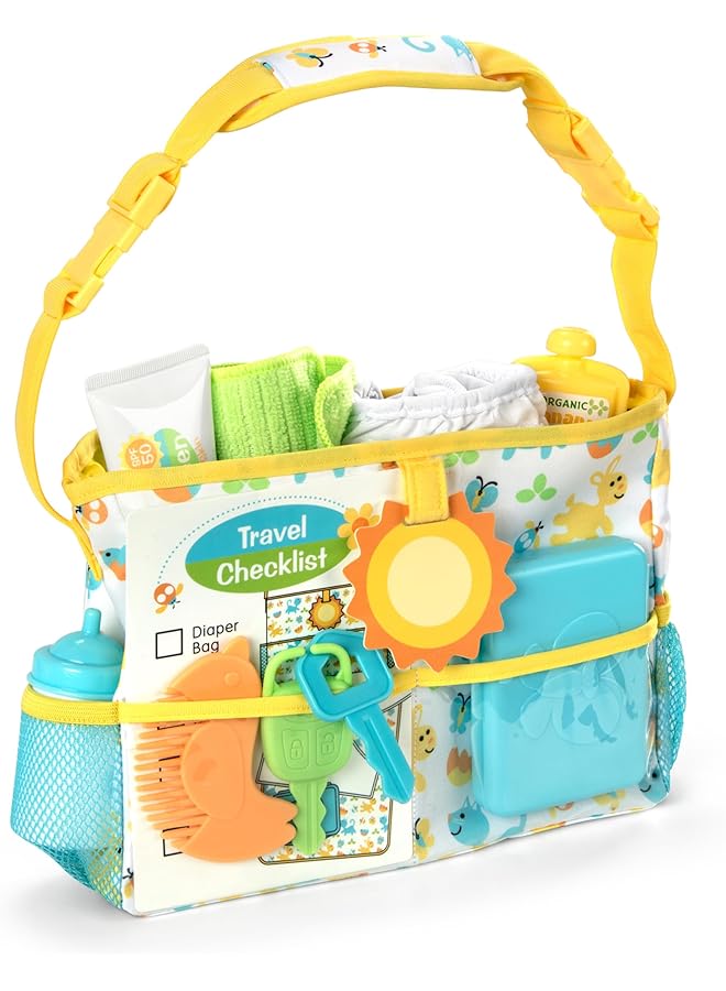 Melissa & Doug Mine To Love Travel Time Play Set For Dolls With Diaper Bag Bottle Sunscreen More 17 Pcs Baby Doll Accessories For Kids Ages 3 Plus  - Image 1