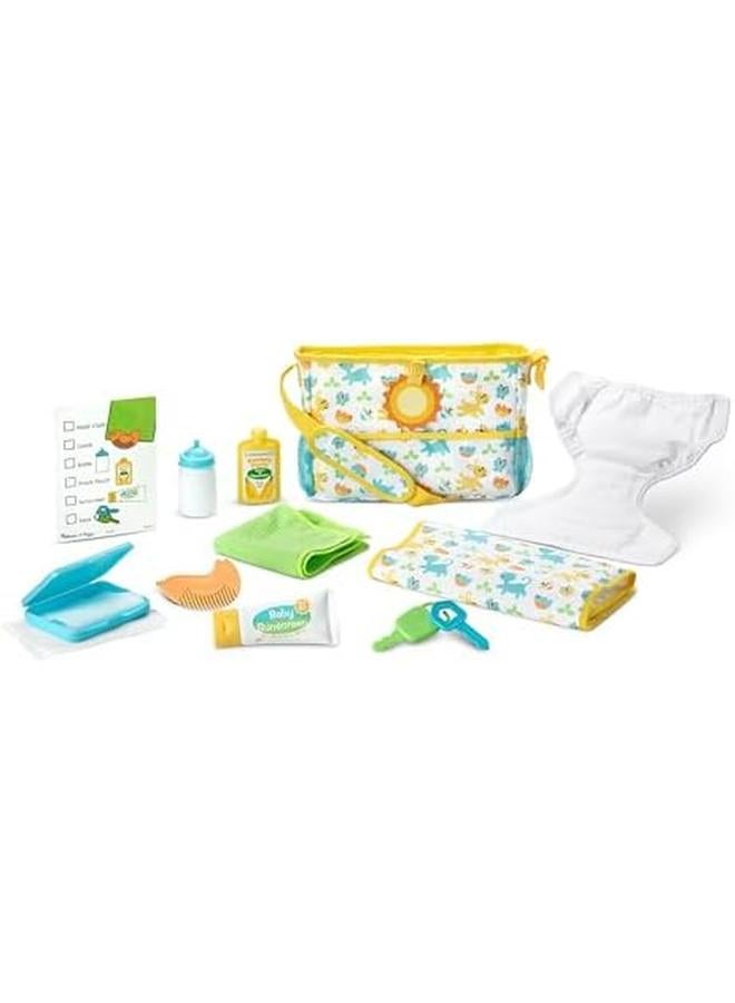 Melissa & Doug Mine To Love Travel Time Play Set For Dolls With Diaper Bag Bottle Sunscreen More 17 Pcs Baby Doll Accessories For Kids Ages 3 Plus  - Image 3