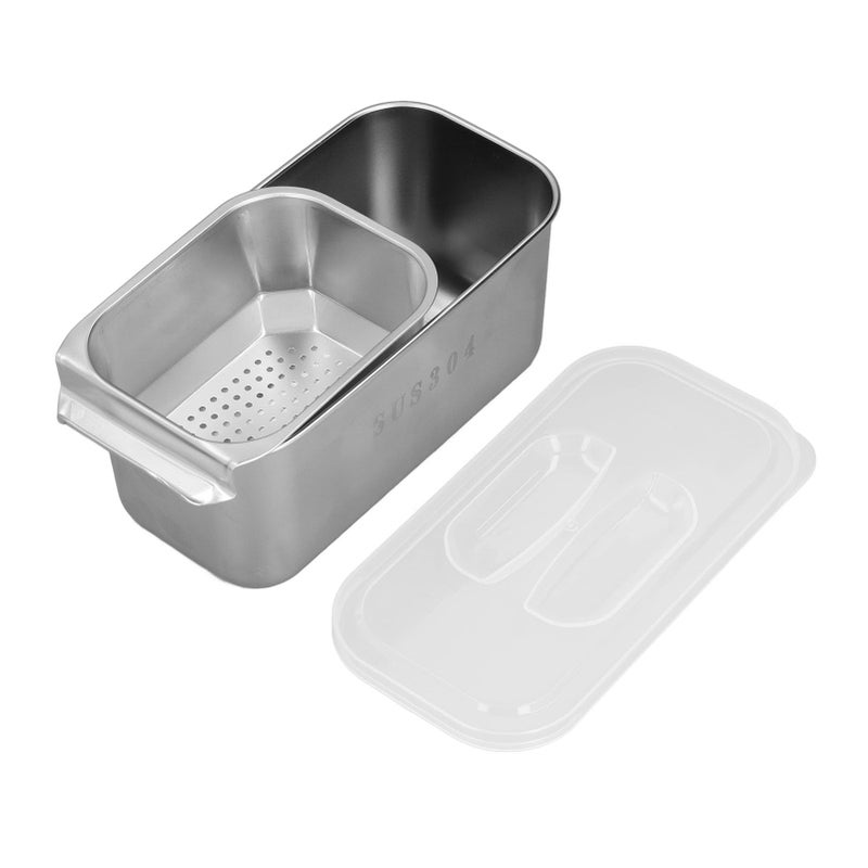 304 Stainless Steel Snack Box With Removable Divider And Lid Compact For School Travel And Work - Image 2