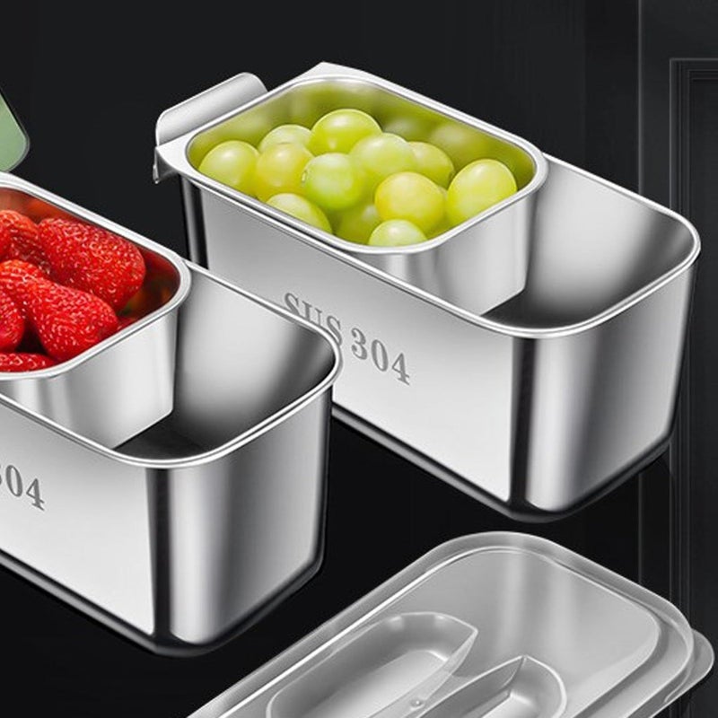 304 Stainless Steel Snack Box With Removable Divider And Lid Compact For School Travel And Work - Image 4
