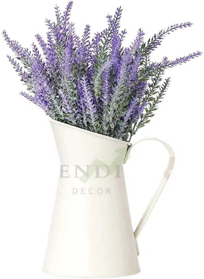 TRENDING DECOR ديكور عصري: مزهرية زهور بيضاء مزخرفة لتزيين طاولة المنزل، المكتب، غرفة المعيشة، غرفة النوم - Image 1