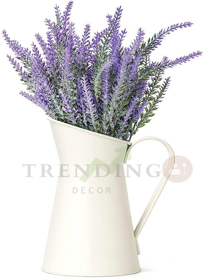 TRENDING DECOR ديكور عصري: مزهرية زهور بيضاء مزخرفة لتزيين طاولة المنزل، المكتب، غرفة المعيشة، غرفة النوم - Image 3